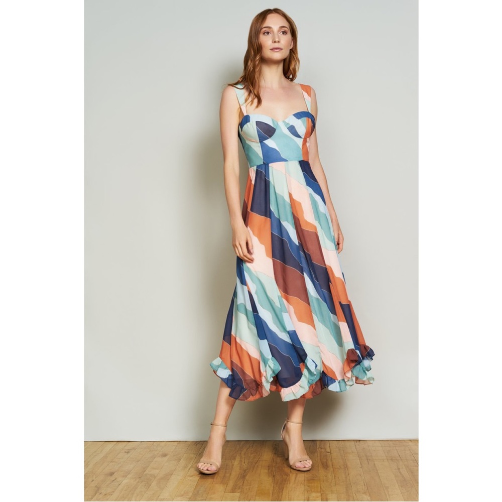 Hutch Leona Bustier Midi Dress